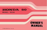 Honda Z50A K4 Owners