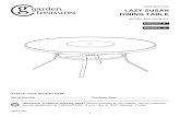 LAZY SUSAN DINING TABLE