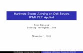 Hardware Events Alerting on Dell Servers IPMI PET Applied