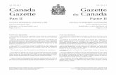 Vol. 135, No. 1 Vol. 135, no Canada Gazette du Canada