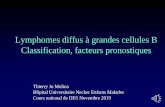 Lymphomes diffus à grandes cellules B Classification ...