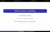 When Saving is Gambling - Federal Trade Commission