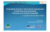 Evaluating learners ’intercultural experiences in teaching ...