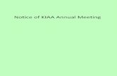 Notice of KIAA Annual Meeting - kyinsplans.org