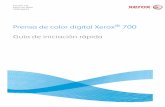 Prensa de color digital Xerox 700 Guía de iniciación rápida