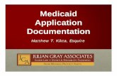 Medicaid Application Documentation