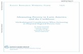 Measuring Poverty in Latin America and the Caribbean