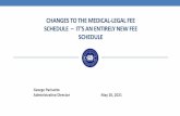 CHANGES TO THE MEDICAL -LEGAL FEE SCHEDULE – IT’S AN ...