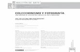 Estado de la cuestión Coleccionismo y fotografía