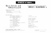 STEREO CONTROL AMPLIFIER Manual RC-1090-1