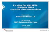 It’s a New Day With §409A: IRS Notice 2010-6 Correction of ...