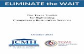 The Texas Toolkit for Rightsizing Competency Restoration ...
