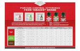 PORTION CONTROL OFFERINGS FROM TABASCO