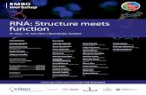 RNA: Structure meets function - meetings.embo.org