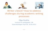 Writers block? How to address challenges during academic ...