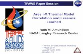 Ares I-X Thermal Model Correlation and Lessons Learned