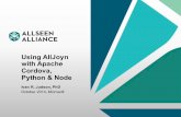 Using AllJoyn with Apache Cordova, Python & Node