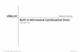 Installation Manual Built-In Microwave Combination Oven