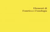 Elementi di Fonetica e Fonologia - DidatticaWEB