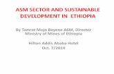 ASM SECTOR AND SUSTAINABLE DEVELOPMENT IN ETHIOPIA