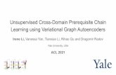 Unsupervised Cross-Domain Prerequisite Chain ACL 2021 Yale ...