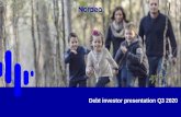 Debt Investor Presentation Q3 2020