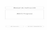 Manual de instrucción MICS Progress