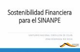 Sostenibilidad Financiera para el SINANPE