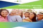 Pharmacy Provider Manual - MC-21