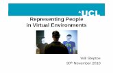 Representing People in Virtual Environments