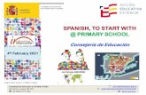 SPANISH, TO START WITH @ PRIMARY SCHOOL