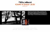 Very fine-grained, high resolution film The Rollei ORTHO ...