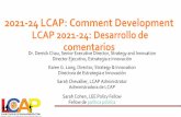 2021-24 LCAP: Comment Development