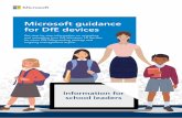 Microsoft guidance for DfE devices