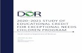 2020–2021 STUDY OF EDUCATIONAL CREDIT FOR …