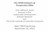 Prof. Jeffrey D. Sachs Director of the Sustainable ...