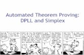 Automated Theorem Proving: DPLL and Simplex