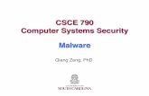 CSCE 790 Computer Systems Security Malware