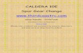 CALDERA 10E Spur Gear Change
