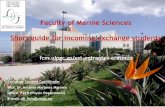 Faculty of Marine Sciences Short guide for incoming ...