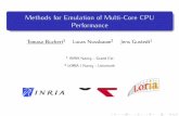 Methods for Emulation of Multi-Core CPU Performance