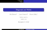 Diagonals and Walks
