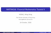 MATH4210: Financial Mathematics Tutorial 5