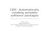 CDE: Automatically creating portable software packages