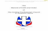 The Manual of Faith and Order of the Uniting Presbyterian ...