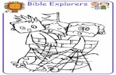 (Bible Explorers) Blank Colouring Page