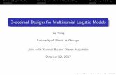 D-optimal Designs for Multinomial Logistic Models