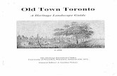 OLD TOWN TORONTO - Heritage Landscape Guide