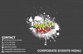 corporate menu - Graffiti Cafe