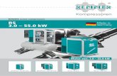 Made in RENNER screw compressors Germany RS 3.0 – 55.0 kW